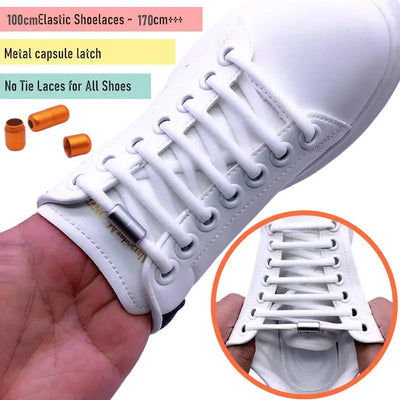 1Pair Elastic Lazy Shoelaces No Tie Shoe Laces Sneakers Flats Shoelaces for Kids Adult Quick Shoelace Fit All Shoes Freeshipping - Smarsty