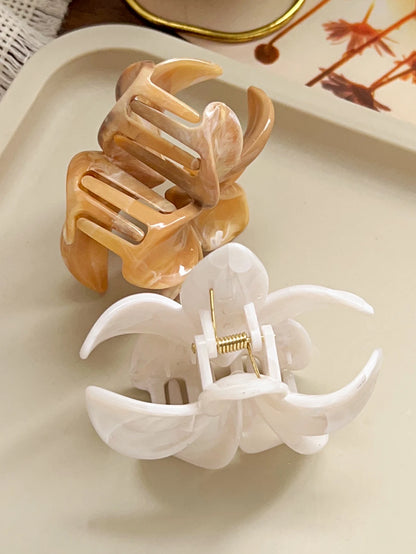 Hawaiian Flower Hair Claw Clips For Thin Hair Lightweight - Smarsty