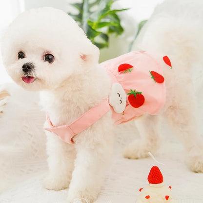 Cute Summer Dog Princess Dress with Bow Lace - Smarsty