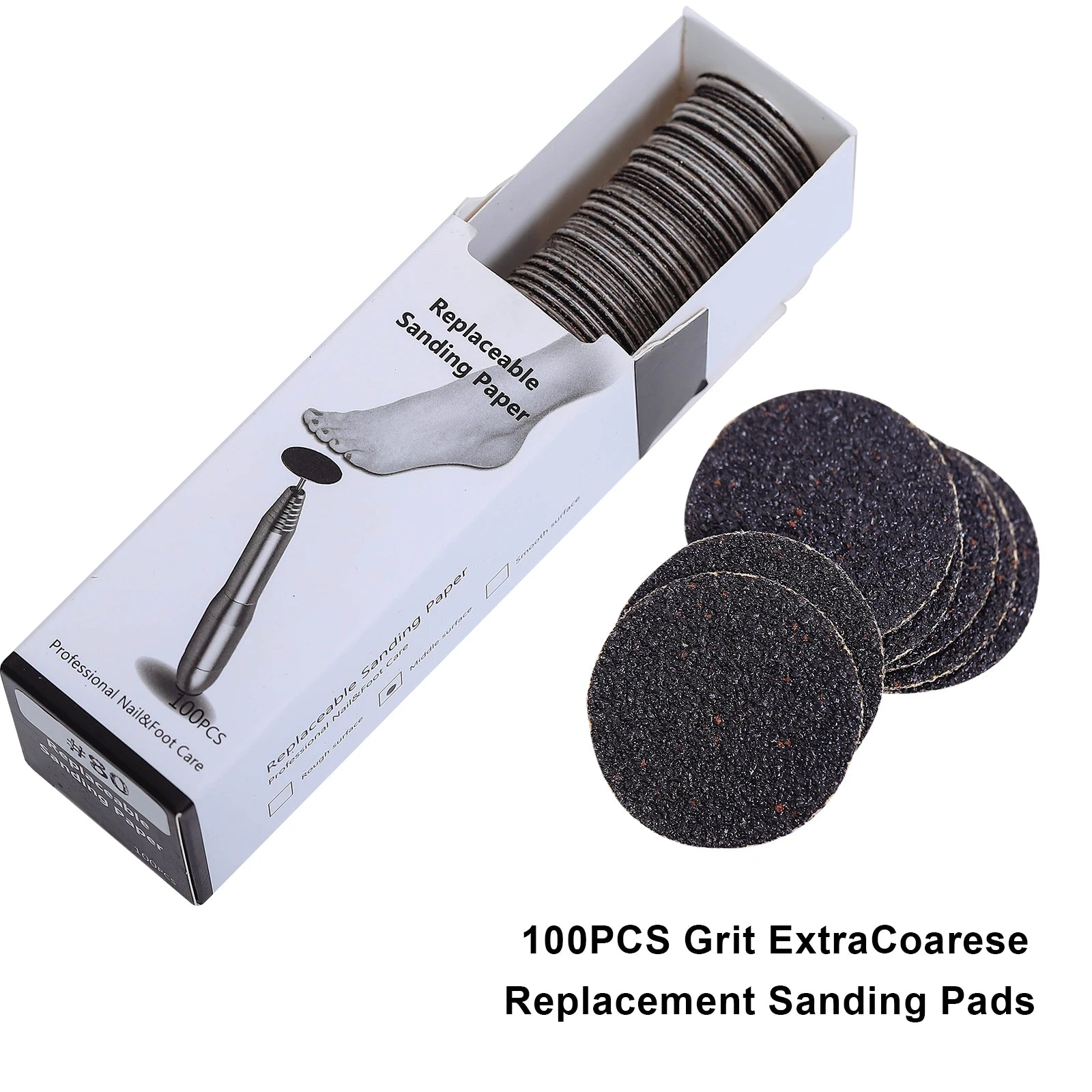 Replaceable Sandpaper Pedicure Discs for Smooth Feet - Smarsty
