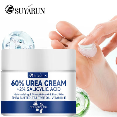 SUYARUN 60% Urea Foot Cream for Cracked Heels & Dry Skin - Intensive Moisturizing Treatment, Callus Remover, Diabetic Foot Care. - Smarsty