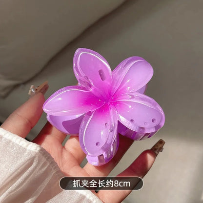 Multicolour Gradient Flower Hair Accessories Set for Summer - Smarsty