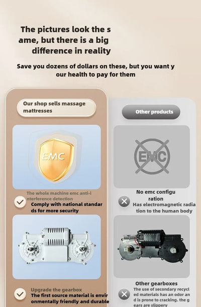 Electric Full Body Massage Mattress With Heating Relaxation Feature - Smarsty
