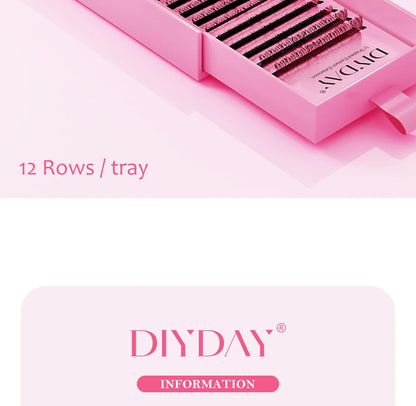 DIYDAY U Shaped YY Lashes Ultra Soft Natural Look - Smarsty
