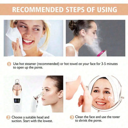 Electric Facial Skin Care Pore Vacuum Blackhead Remover - Smarsty