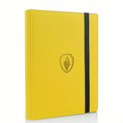 9 Pocket Card Binder, 360 Trading Card Holder Book, Premium PU Cover Zip Binder For Cards, Durable Side Loading Card Fold - Smarsty
