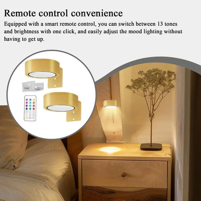 Magnetic LED Wall Light with Dimmable Touch Control - Smarsty