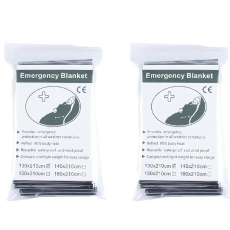 Survival Emergency Mylar Thermal Blanket Foil Space Blanket for NASA Body Warmer Outdoor First Aid Camping Gear Hiking Travel by Smarsty