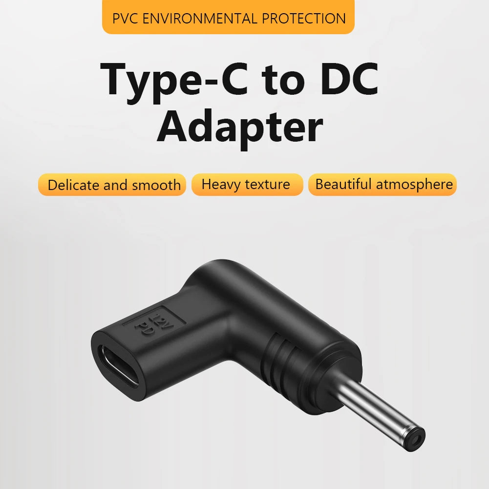 12V Power Connector PVC Type C To DC Jack Plug Charging Adapter Multifunctional Type C USB-C To DC Power Adapter for Power Tools