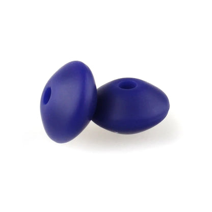 Silicone Beads 12mm Lentil Focal Beads Non Toxic Diy Set - Smarsty