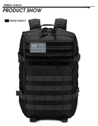 50L Tactical Backpack Men's Travel Large Capacity Rucksacks Men Waterproof Outdoor Sports Multi-functional Bags - Smarsty