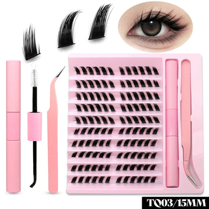 GROINNEYA DIY Eyelash Extension Kit with 280 Clusters - Smarsty