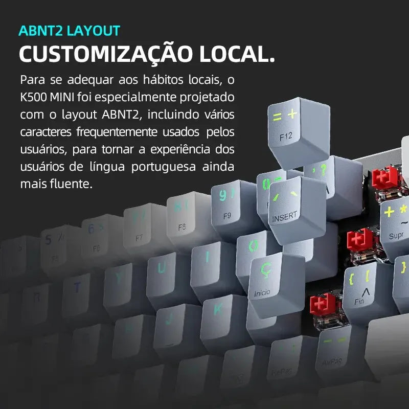 60 Percent Mechanical Keyboard With RGB Colorful Backlight