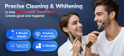 Rechargeable Sonic Electric Toothbrush with Deep Cleaning Modes - Smarsty