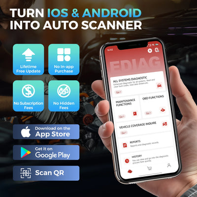 2026 New KINGBOLEN Ediag Elite Lifetime free Car Diagnostic Tools All system 15 Resets Bi-directional Test  Auto Scanner OBD2 - Smarsty