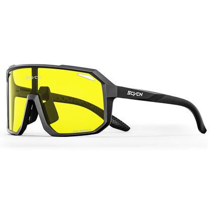 SCVCN Photochromic Cycling Glasses Bike Mountain Bicycle Golf UV400 Sunglasses Sport Protection Glasses for Men Women Baseball
