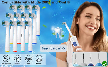Waterproof Electric Toothbrush with 8 Heads and Timer - Smarsty