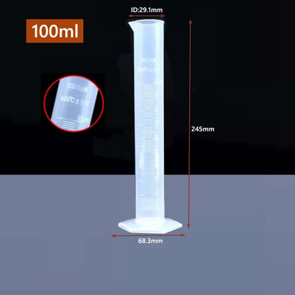 Transparent Plastic Graduated Cylinder for Accurate Liquid Measurement - Smarsty