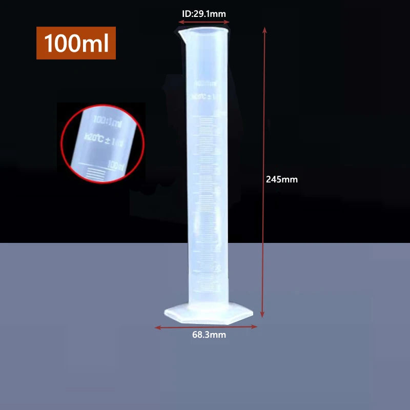 Transparent Plastic Graduated Cylinder for Accurate Liquid Measurement - Smarsty