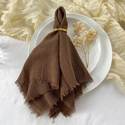 Reusable Cotton Wedding Napkins for Rustic Table Decor - Smarsty