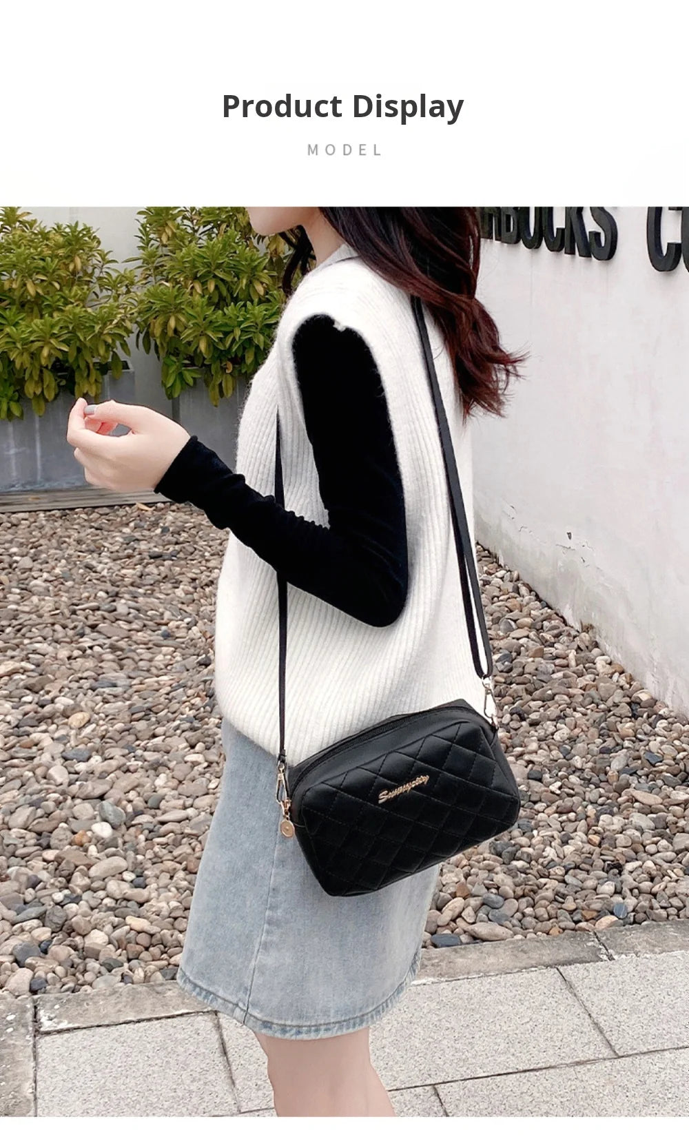 2024 Tassel Small Messenger Bag For Women Trend Lingge Embroidery Camera Female Shoulder Bag Fashion Chain Ladies Crossbody Bags - Smarsty