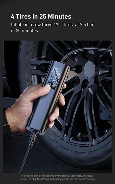 Portable Car Air Compressor 12V Tire Inflator 150 PSI - Smarsty