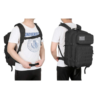 45L Tactical Backpacks Molle Assault Pack 3 Day Bug Out Bag Hiking Treeking Rucksack Fitness Camping, Daily Work by Smarsty