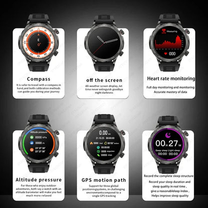 Bluetooth Call Smart Watch For Men With GPS Waterproof - Smarsty