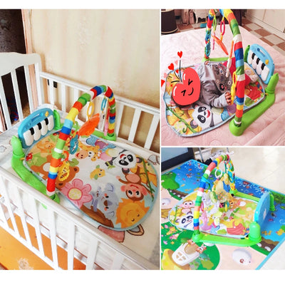 Educational Fitness Frame For Children Play Mat Rack Crawling Blanket Infant Play Rug Gift Kids Activity Mat Gym Baby Toys by Smarsty