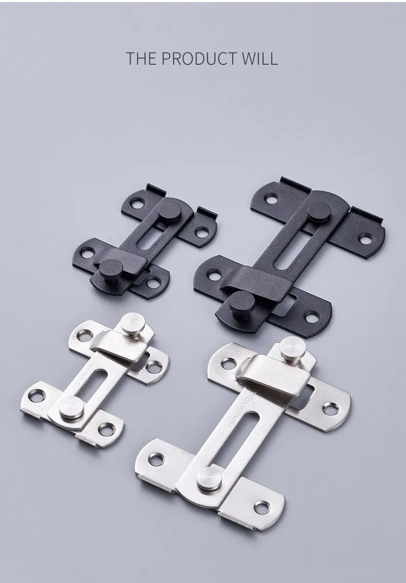 Sliding Barn Door Latch Sliding Right Angle Door Latch Door Bolt Wine Cooler Closet Window Door Latch Plug Baby Safety Latch - Smarsty