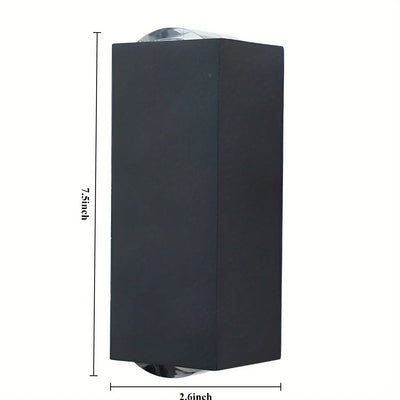 LED Up & Down Modern Wall Lamp, Aluminum Anti-Rust Outdoor Indoor Wall Sconce, 10W 3000K Warm White