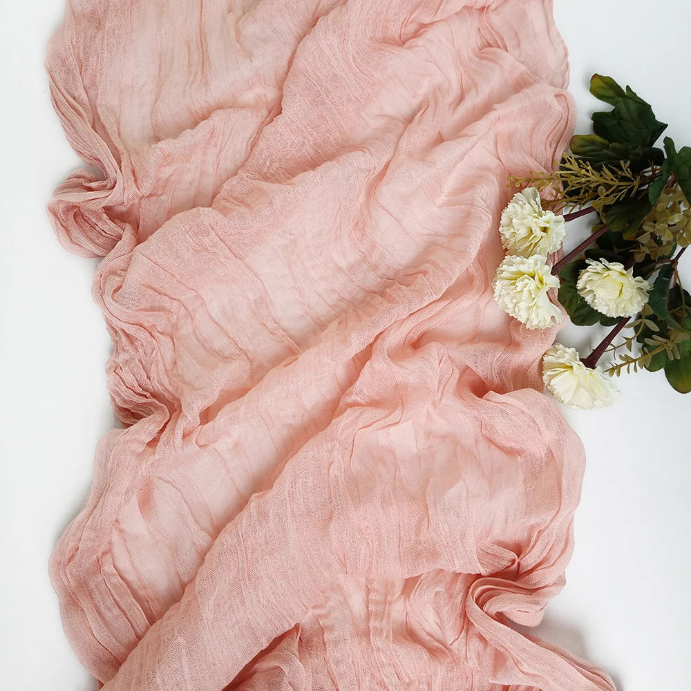 Semi-Sheer Gauze Table Runner for Elegant Events - Smarsty