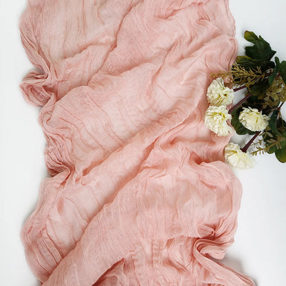 Semi-Sheer Gauze Table Runner for Elegant Events - Smarsty
