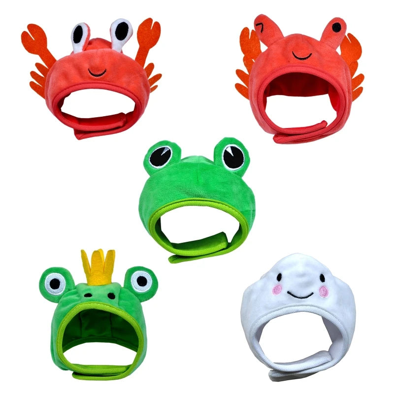 Frog Ear Warmer Hat for Pets Plush Costume Accessory - Smarsty