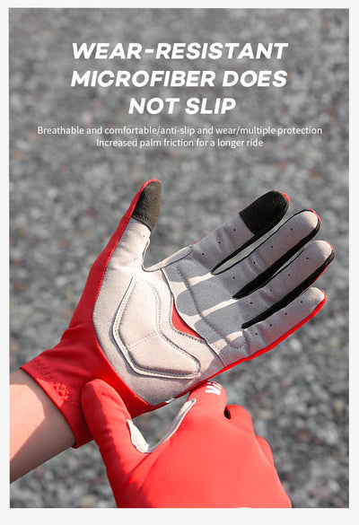 Summer Men Gloves Ice Silk Non-slip Sun Driving Glove Fishing Gloves Breathable Cycling Hiking Glove Full Finger Gloves by Smarsty