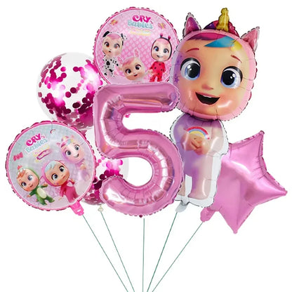 Cry Babies Birthday Party Decorations Tableware Set - Smarsty