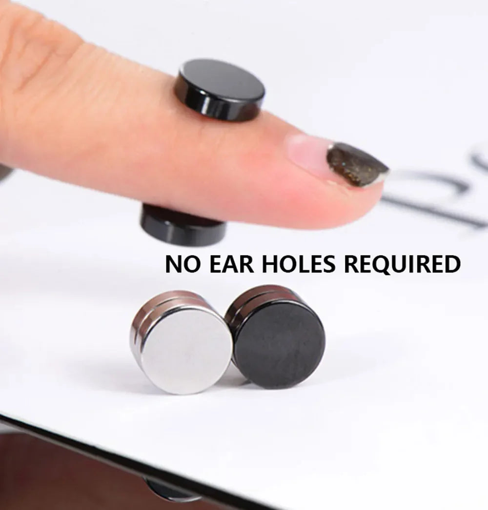 Crystal Magnetic Clip Earrings Non Piercing Unisex Style - Smarsty
