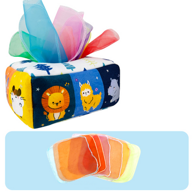 Montessori Toys Magic Tissue Box Baby Educational Learning Activity Sensory Toy for Kids Finger Exercise Busy Board Baby Game - Smarsty