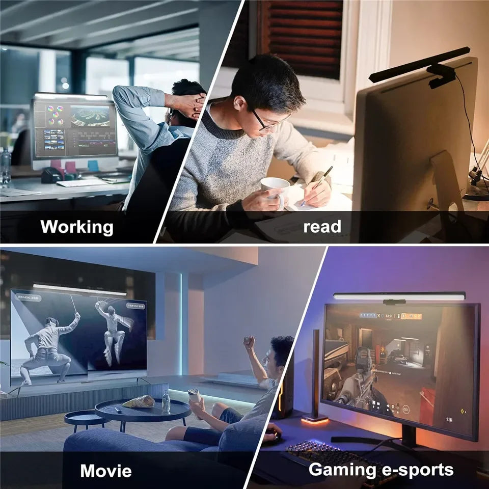 LED Eye-Care Desk Lamp with Stepless Dimming Feature - Smarsty
