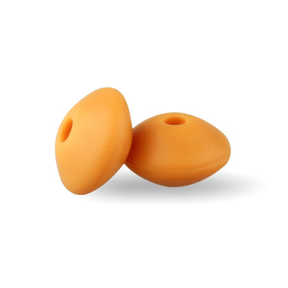 Silicone Beads 12mm Lentil Focal Beads Non Toxic Diy Set - Smarsty