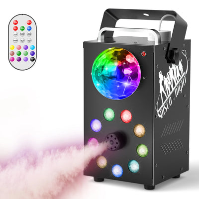 U'King 700W Smoke Machine Wireless Remote Control Effect Fogger 3in1 LED RGB Stage Light Fog Machine DJ Halloween Christmas - Smarsty