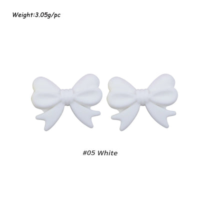 10pcs Silicone Bowknot Beads for DIY Jewelry Making - Smarsty