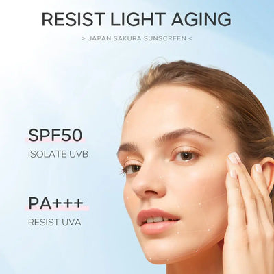 Sakura Sunscreen Cream SPF50 Moisturizing UV Protection - Smarsty