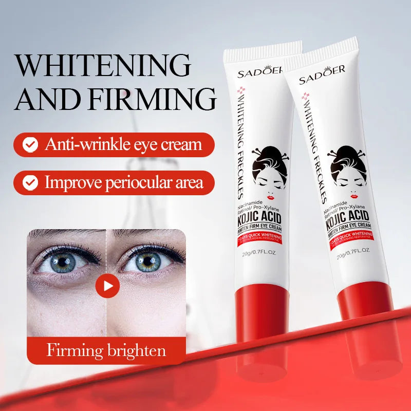 Kojic Acid Eye Cream for Dark Circles and Wrinkles - Smarsty