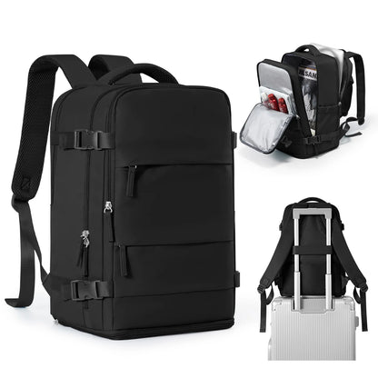 Women Men Hand Luggage Backpack Business College Laptop Travel Backpack Waterproof Carry on mochila viaje cabina avion 40x20x25 - Smarsty
