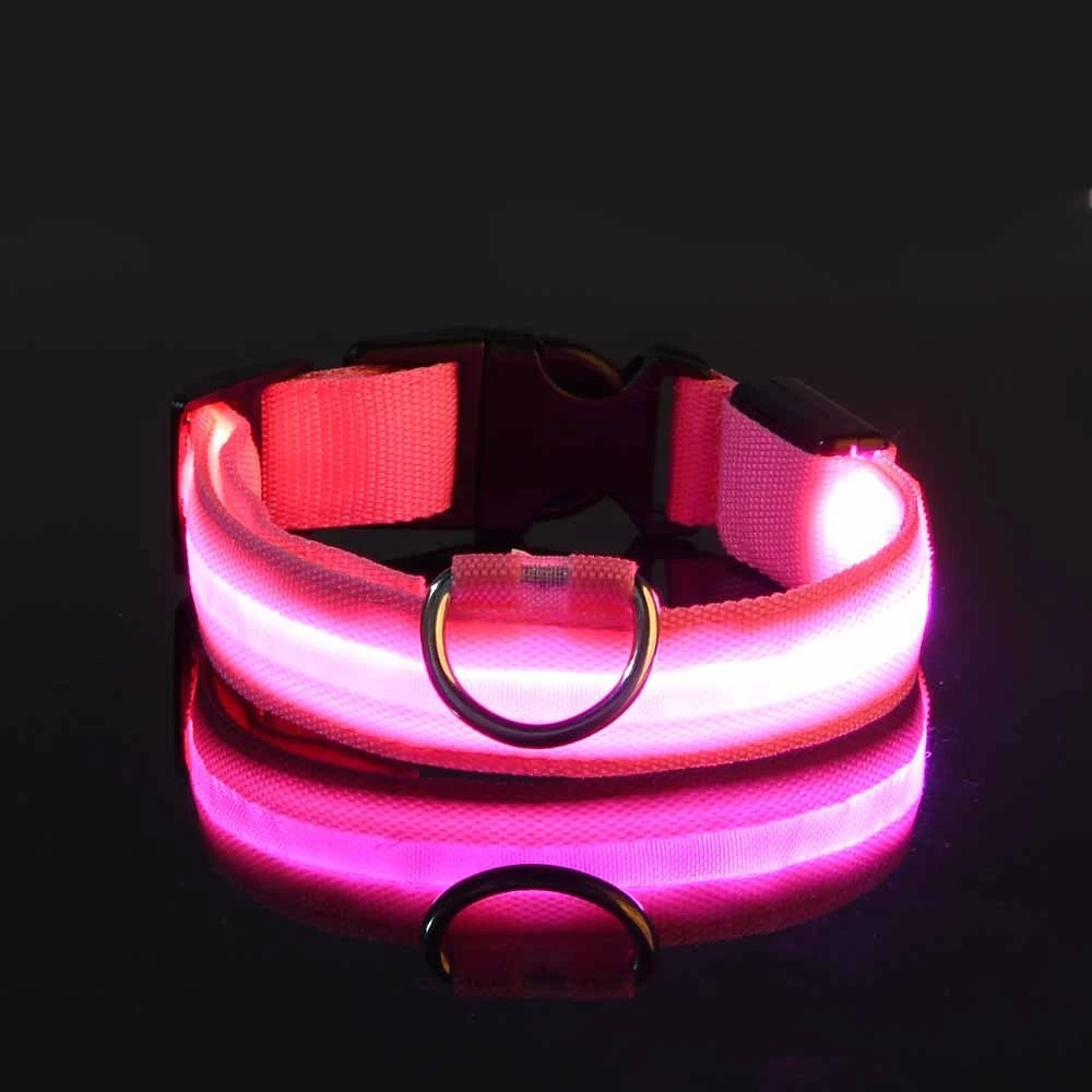 Nylon LED Glow In The Dark Dog Leash - Smarsty