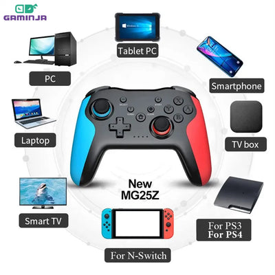 GAMINJA MG25Z Wireless Bluetooth Gamepad with Dual Vibration - Smarsty