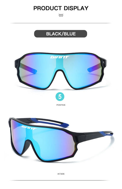 GIANT Top Seller Cycling Glasses UV400 Anti Fog REVO Lenses HD Clarity CE/ANSI Certified Cateye Design MTB/Road Bike man women