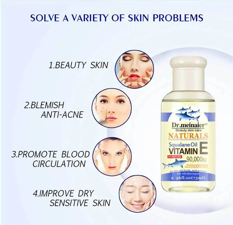 Vitamin E Face Essence Oil for Pore Tightening and Skin Repair - Smarsty