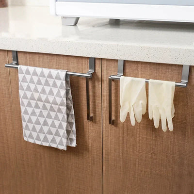 Over Door Stainless Steel Towel Rack for Kitchens - Smarsty